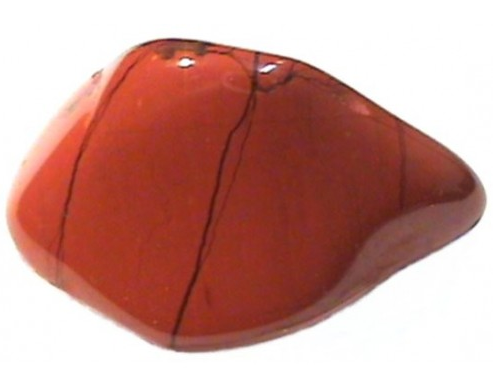 pierre roulée de jaspe rouge