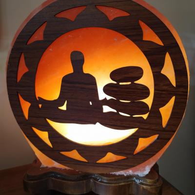 Lampe de sel d himalaya meditation