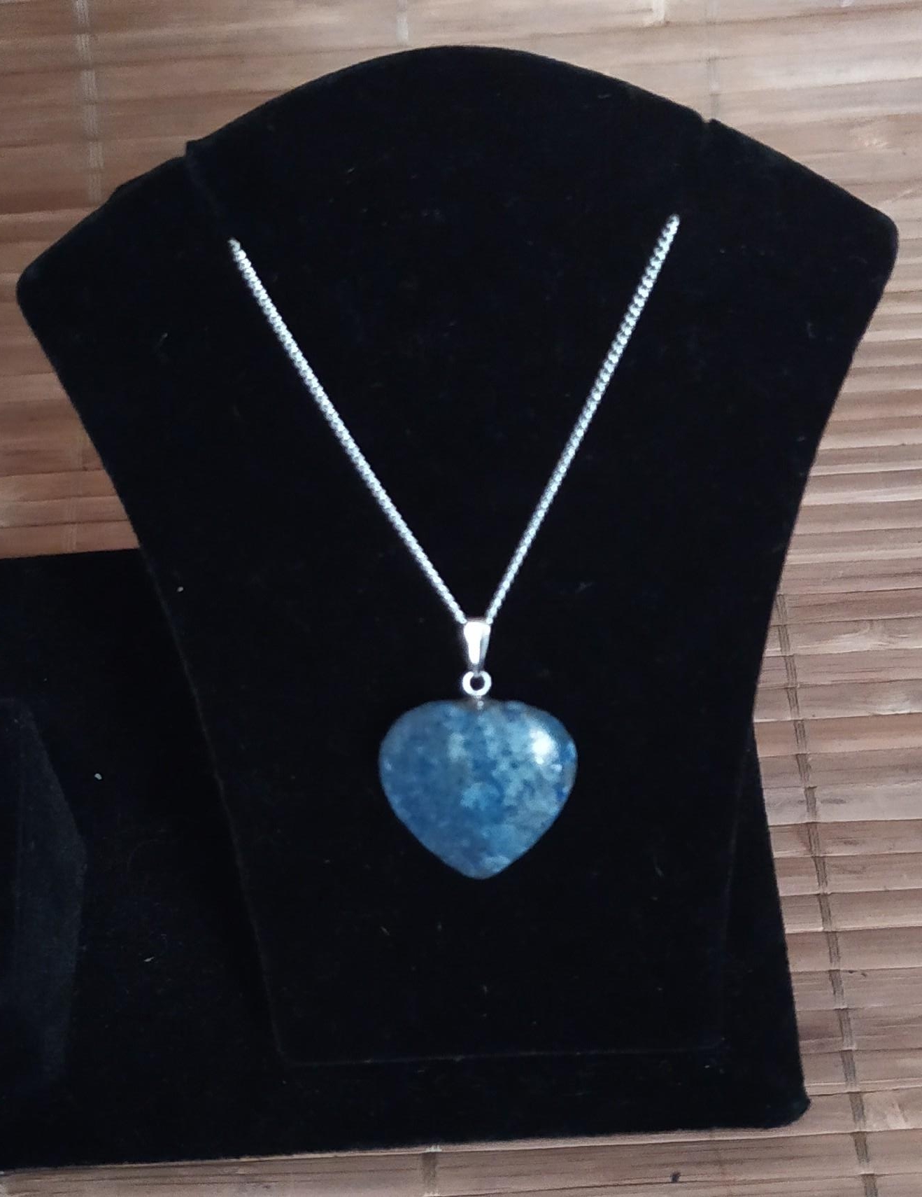Pendentif coeur lapis lazuli