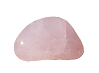 pierre roulée de quartz rose